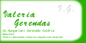 valeria gerendas business card