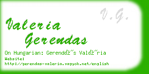 valeria gerendas business card